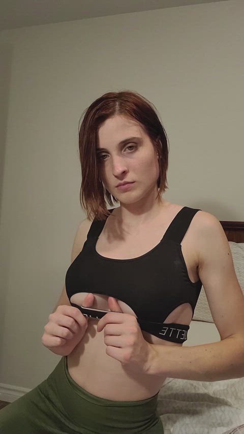 Back from the gym here are my tits - free porn video