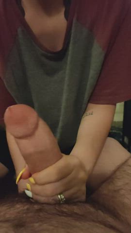 Draining his prostate with these nails takes skill 😈💅 - free porn video