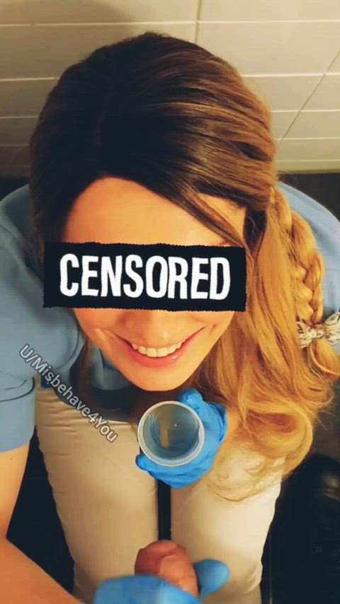 Caught by her colleague while taking a cumshot facial OOPS! - free porn video