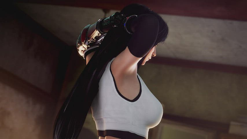 Tifa welcomes all in the name of charity (AyyTeeThreeDee / AmateurThrowaway) [Final Fantasy] - free porn video