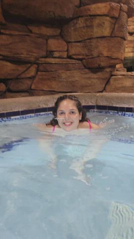 Playing around at the pool not caring who sees - free porn video