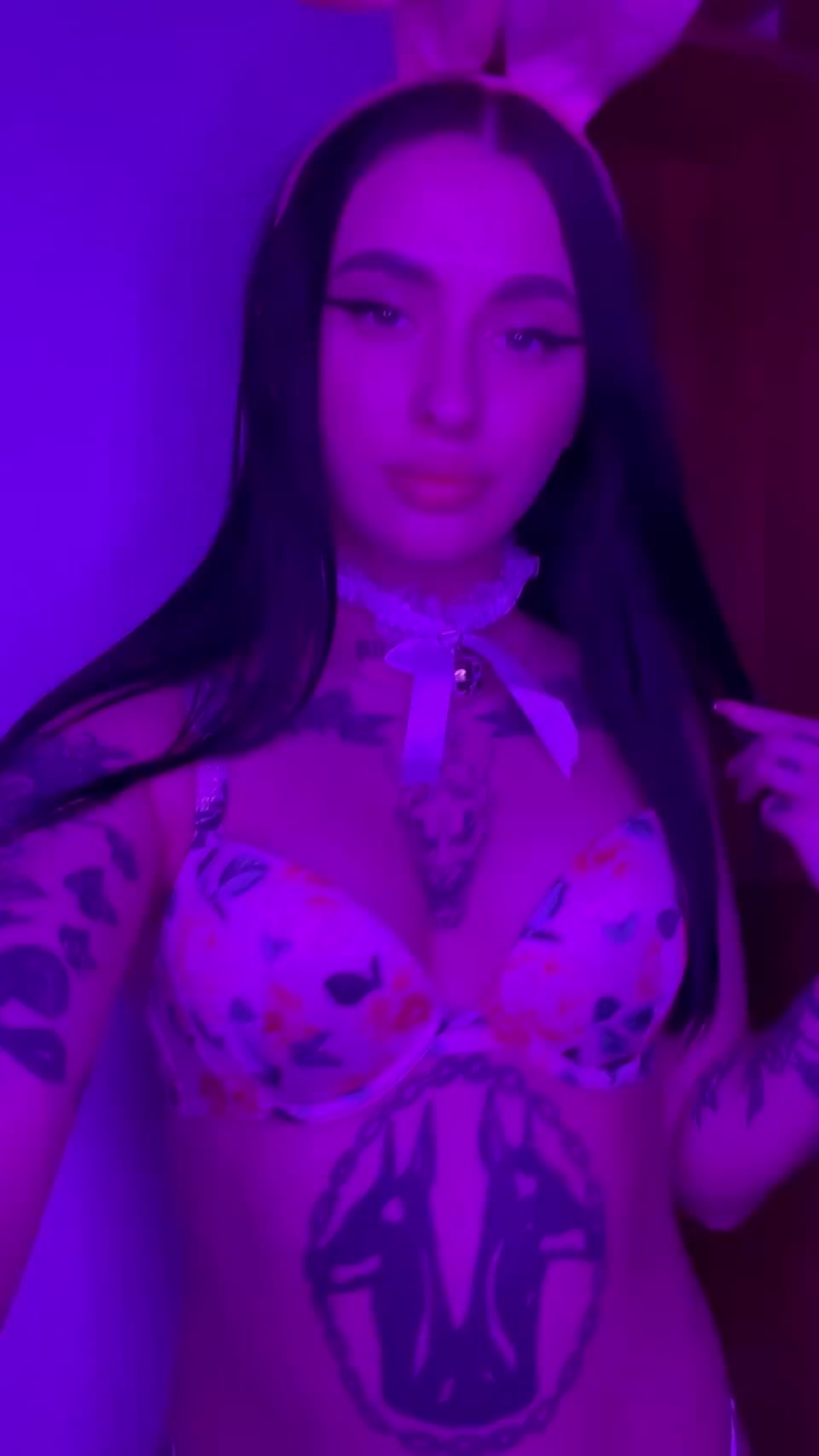 I love to tease you with my TINY boobs - free porn video