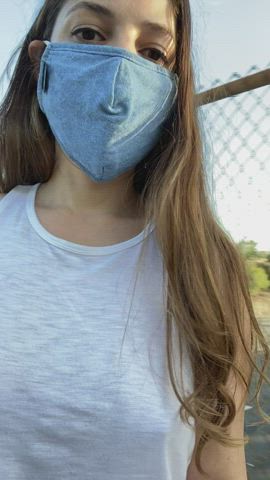 quick tittie flash at the overpass - free porn video
