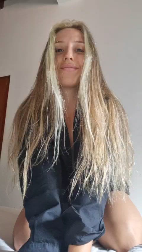 POV: this is how I'd wake you up, wanna lend me your hands to hold my tits :P - free porn video