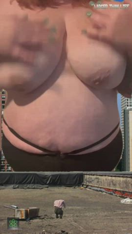 Do Giantess BBWs make you horny?? - free porn video