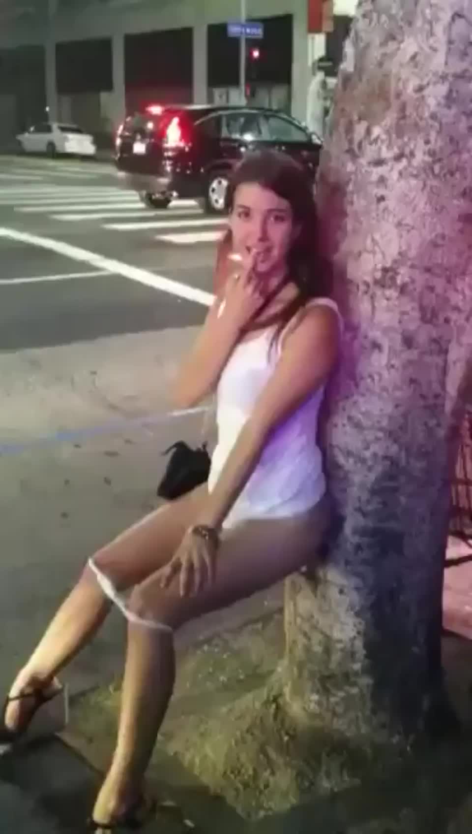 Peeing In Public - free porn video