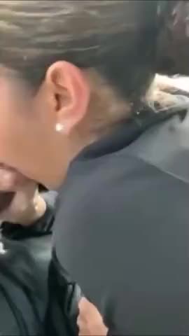 Wet blowjob in car after dating - free porn video