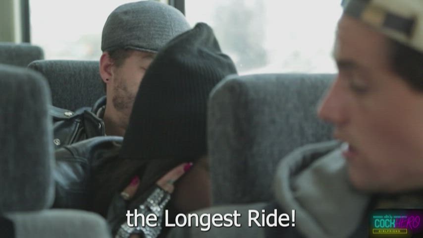 Bus boy watching BJ - free porn video