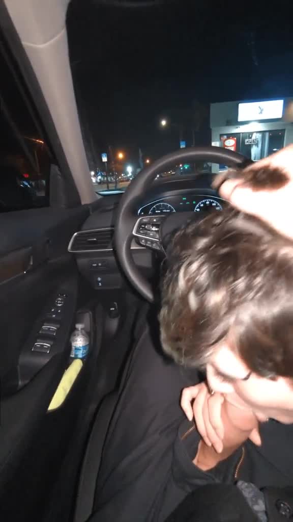 She blows me in a parking lot next to a road. Pretty sure some people coming out of the bar saw. [OC] - free porn video
