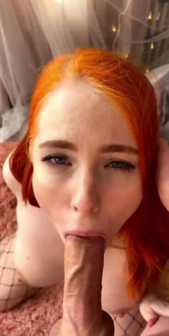 Beautiful redhead milks him - free porn video