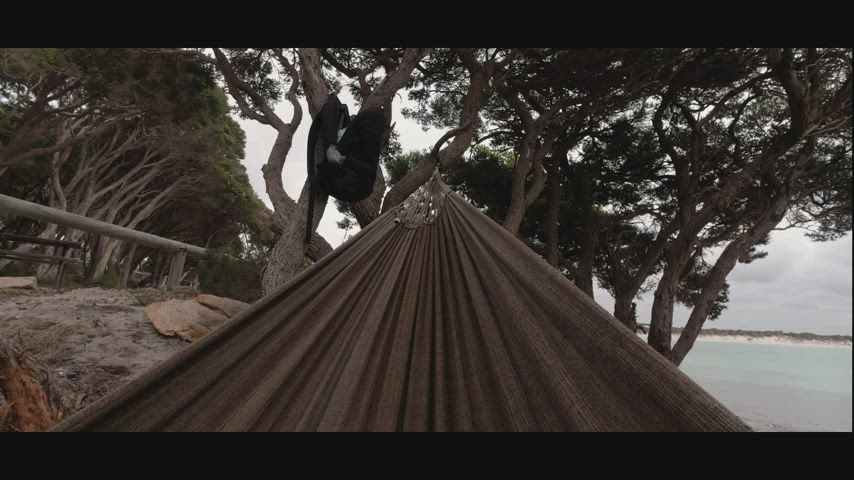 Yeah, hammock sex can be tricky, but we mastered it! - free porn video