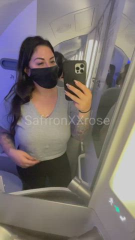Getting naughty on the plane - free porn video