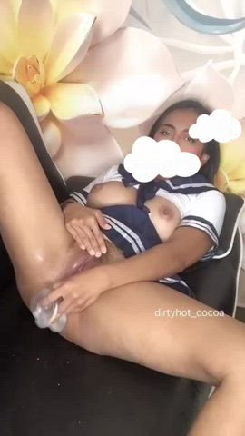 Catholic schoolgirl blessing your face - free porn video