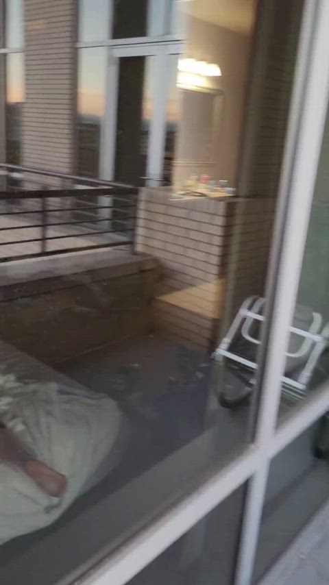 Would you watch your lesbian neighbors fuck from the window - free porn video