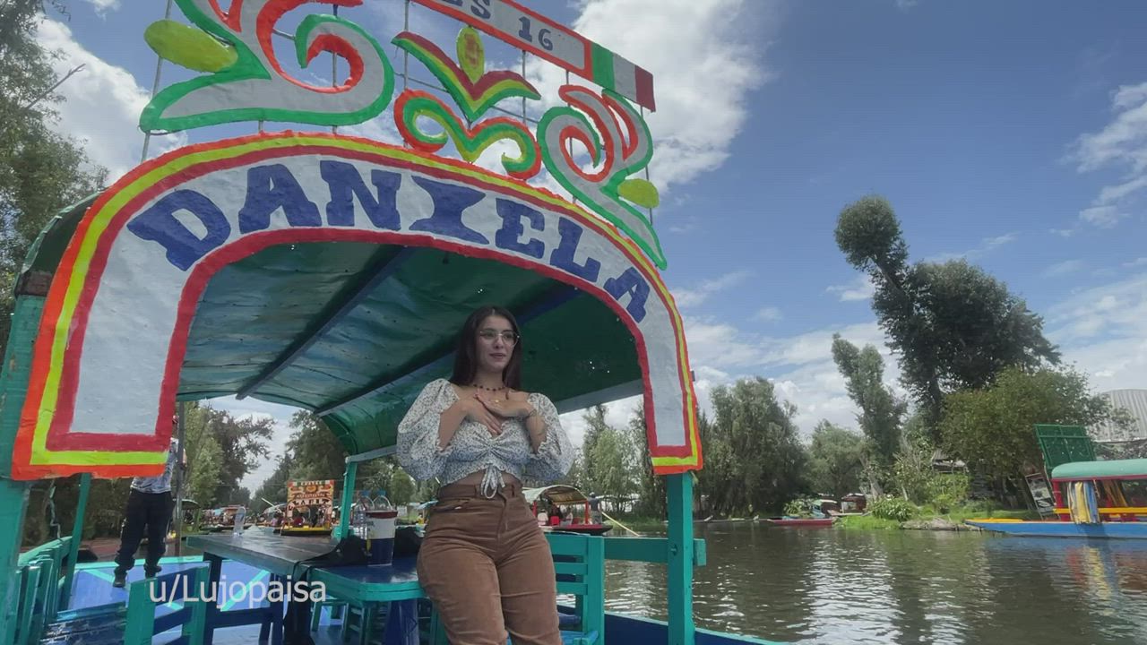 The thrill of flashing on vacation is getting addictive [GIF] - free porn video