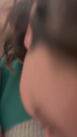 18 Year swallowing deep in her throat - free porn video