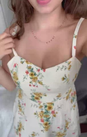 My favorite thing about sundresses is... No bra and panties required ;) - free porn video