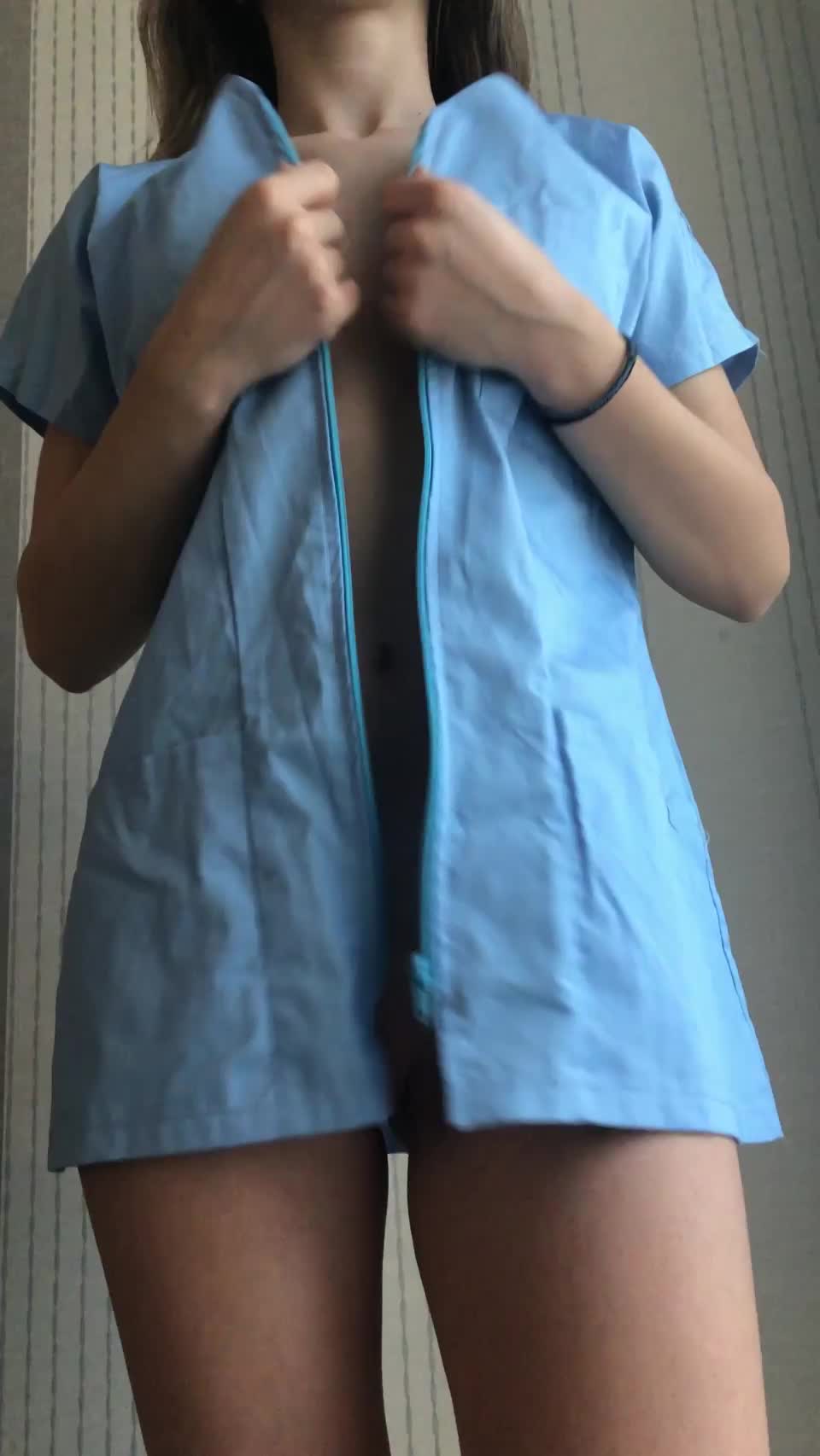 When the hot nurse flash her tittys - free porn video
