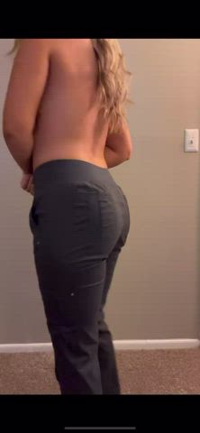 My scrubs are alittle tight back there 😉 - free porn video