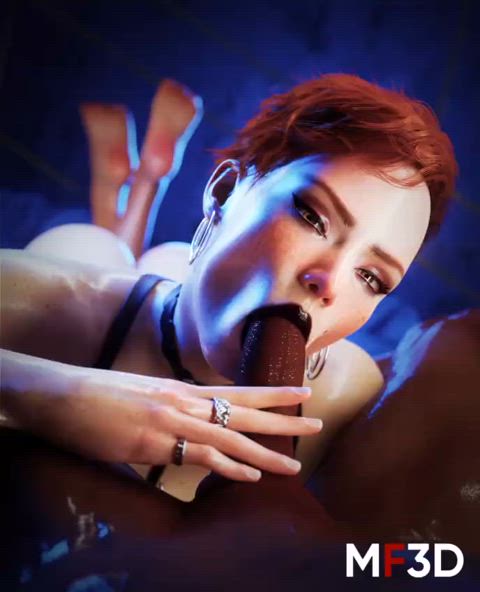 Aurore at work (MF3D) [Cyberpunk 2077] - free porn video