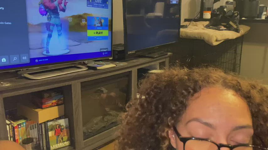 Nerdy fortnite facial - free porn video