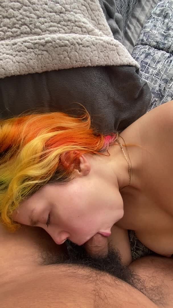 Men, are you afraid to kiss a woman after she's been sucking on your cock - free porn video