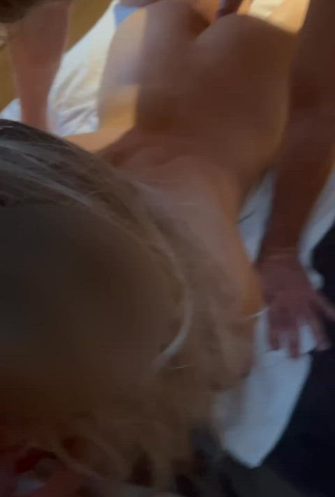 Feels so deep and good while sucking husbands dick - free porn video