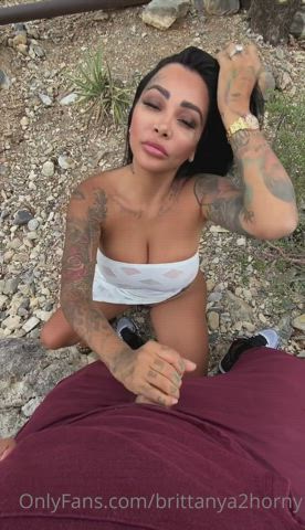 Blowjob in nature - free porn video