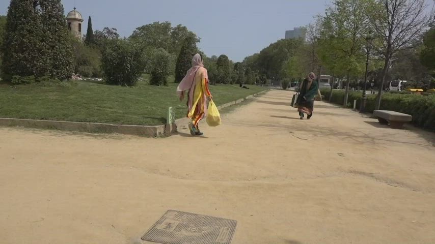 Flashing my pussy in public [GIF][OC] - free porn video