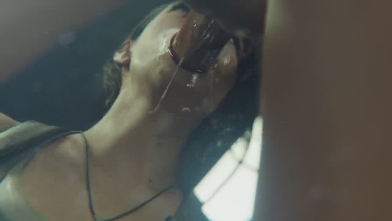 Jill Valentine Red Lipstick BJ - free porn video