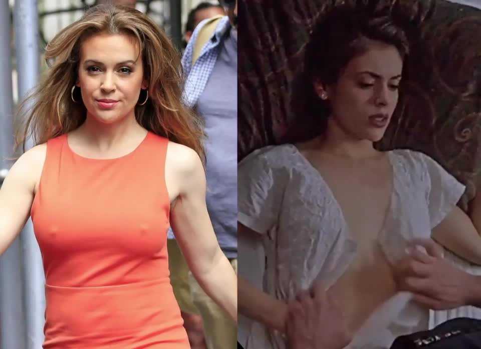 Alyssa Milano on/off - free porn video