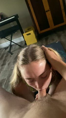 My 18yo mouth fits so well with cocks - free porn video