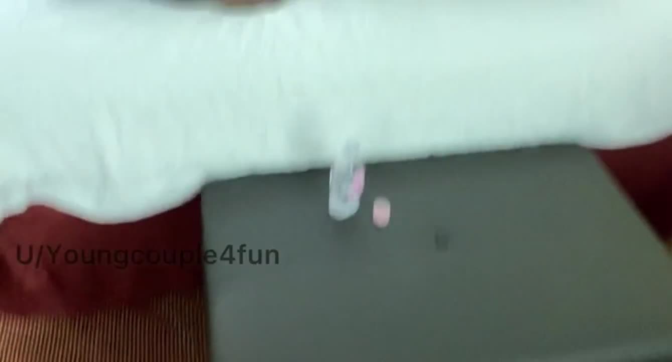 Hubby stroking while he watches the fun - free porn video
