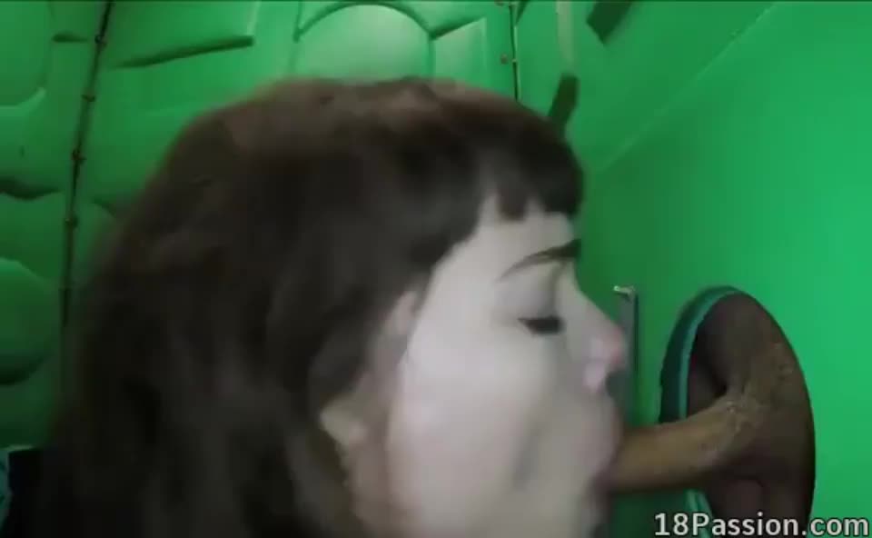 Porta-Potty Gloryhole - free porn video