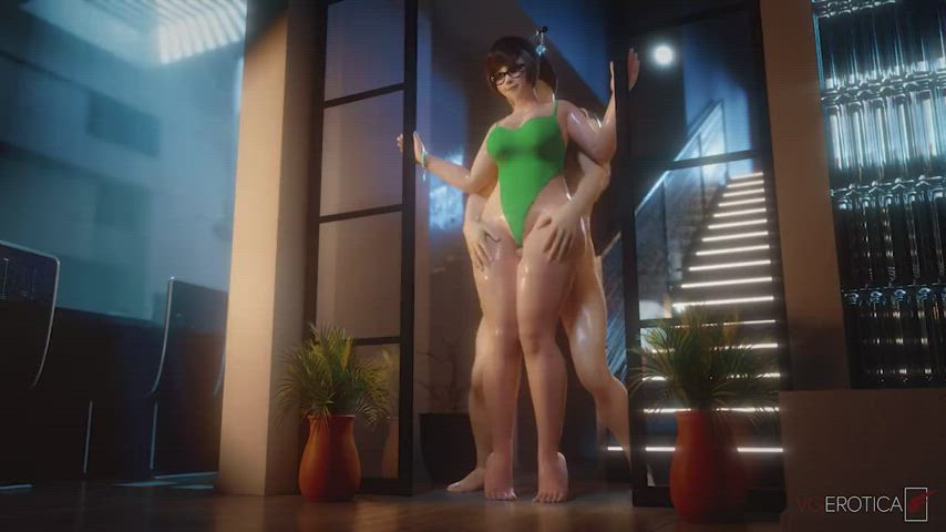 Mei thighjob [Overwatch] (vgerotica) - free porn video