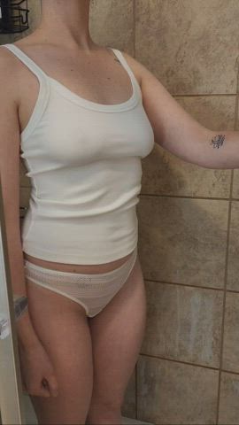 Having fun with a white shirt on World Water Day 3/22 - free porn video