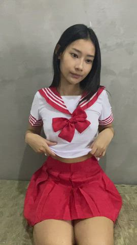 Cute flashing hehe 😊 - free porn video