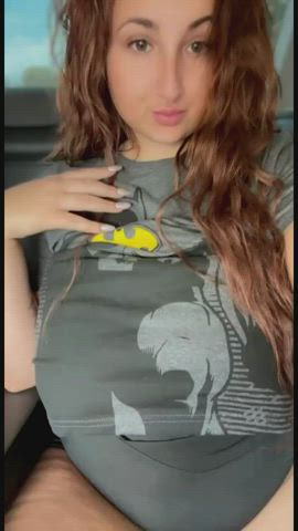confidently flashing you from the taxi's back seat - free porn video