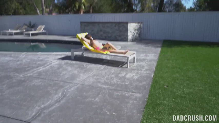 Spending the Day in Backyard Maya Woulfe - free porn video