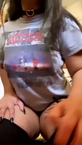 goon to mommy’s thick hips & thighs while i drop these titties for u <3 - free porn video