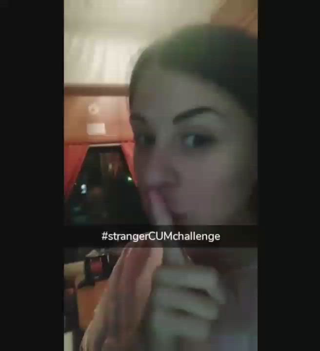 Stranger cum challenge? Wtf - free porn video