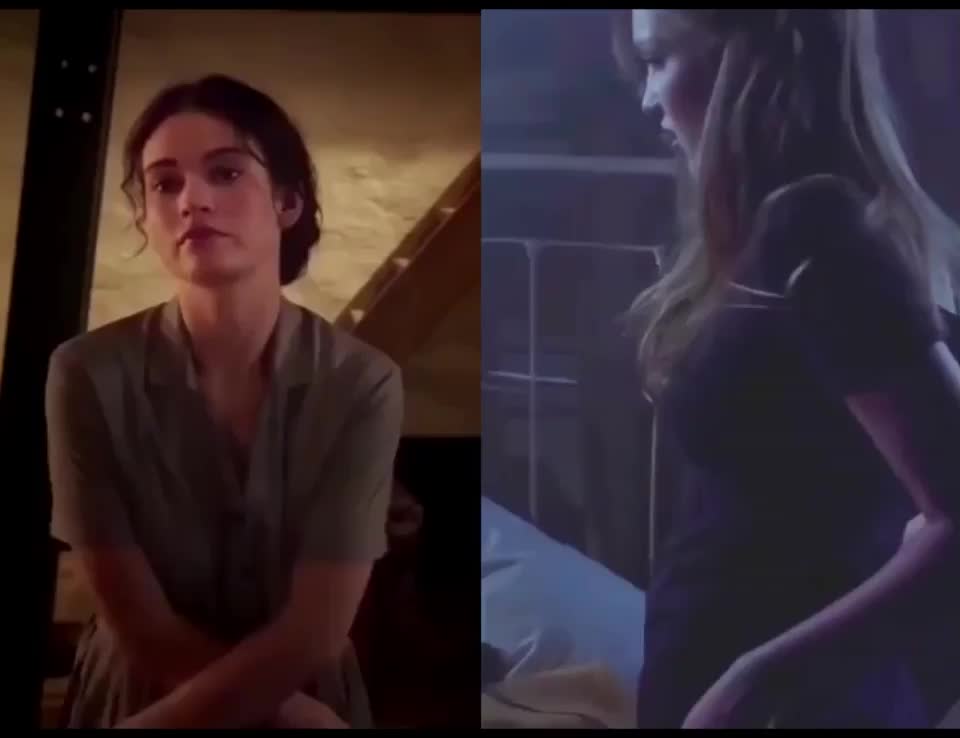 Lily James vs Lili Simmons - free porn video