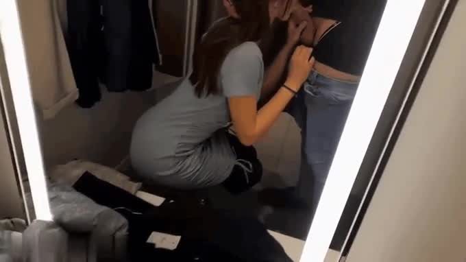 It is illegal to suck dick in changing room ? - free porn video