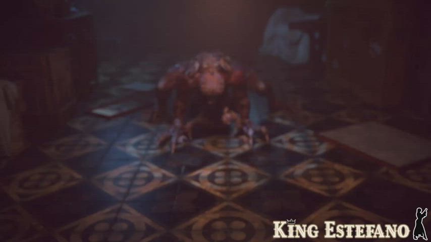 Ada confronts the Licker (King Estefano) [Resident Evil] - free porn video