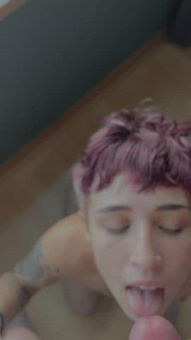 Daddy blew his huge load all over my pretty face 😩💦🔥 - free porn video