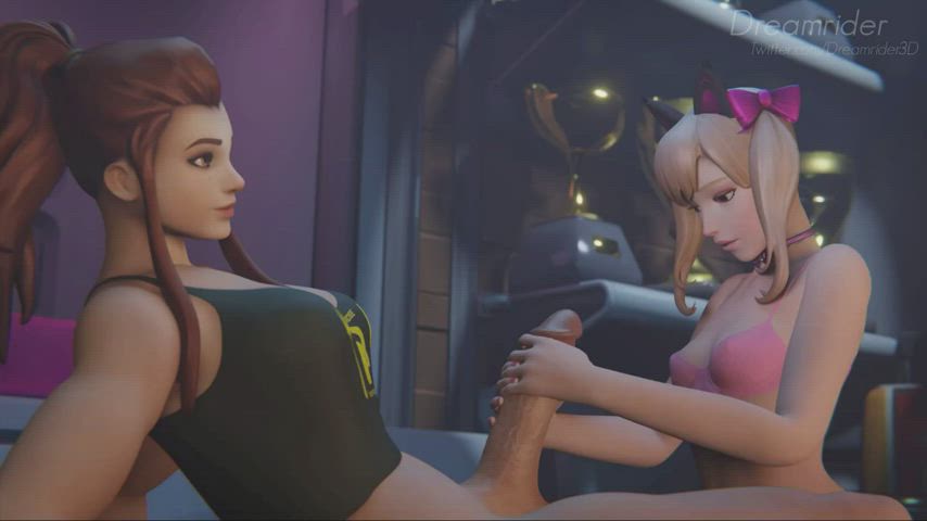 Dva help futa Brigitte (dreamrider) [overwatch] - free porn video