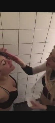 Lesbians being caught in the club - free porn video