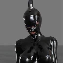 Latex symbiote [Lock-Master] - free porn video