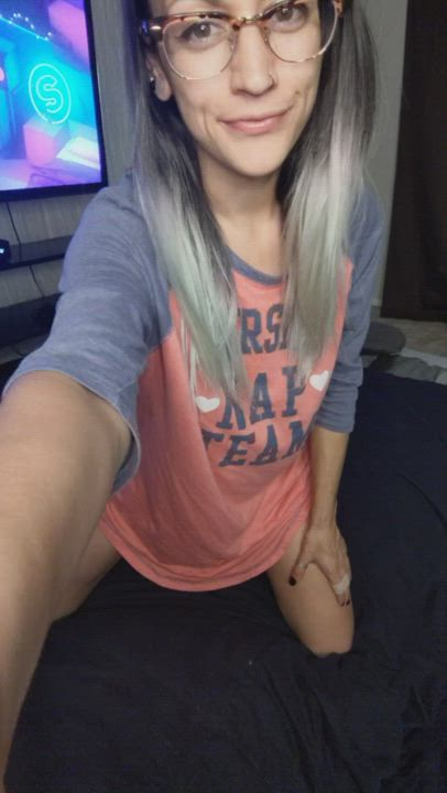 got cozy & played with my natural tits in my pjs tonight ☺️ [OC] - free porn video