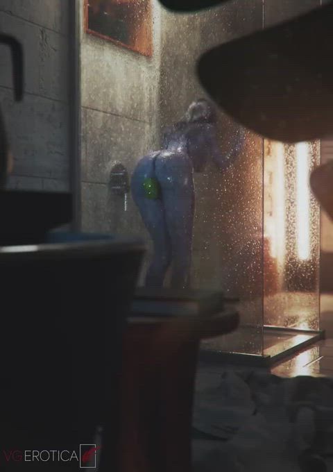 Widowmaker in the shower (VG Erotica) [Overwatch] - free porn video